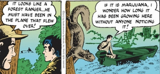 Illustration for article titled Mark Trail versus the marijuana farmers is the new greatest comic strip of all time